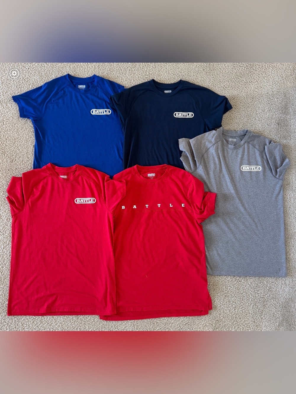 Battle Sports Polyester short sleeve shirts